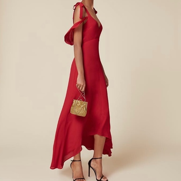 REFORMATION - Bennett dress in Pointsetta, 4 - Picture 8 of 11